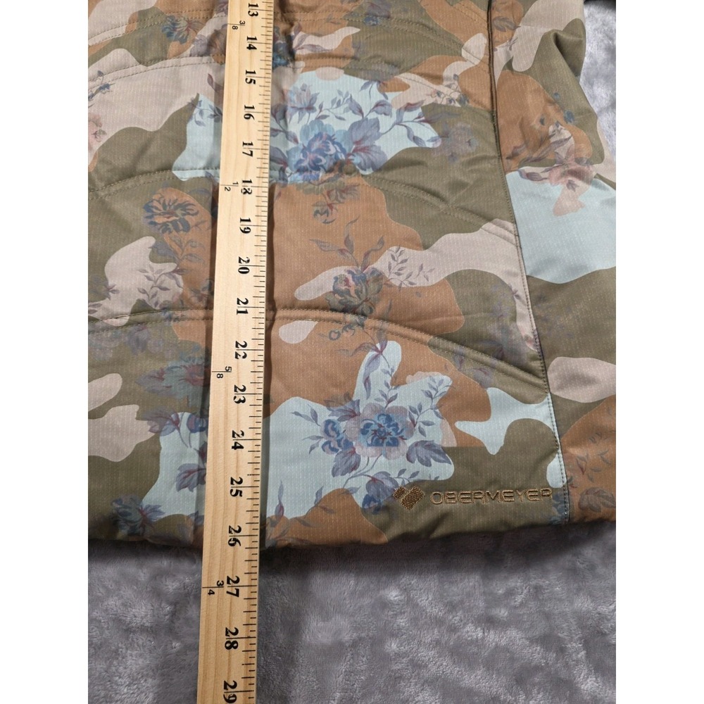 Obermeyer Tuscany II Jacket Vintage Floral Camo Sz 8 w/removable Faux Fur Hood - Picture 6 of 9